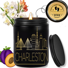 Custom Candles. ThoughtyGift Travel Customised Candles. Personalized Candles. 10 Oz Smokeless Soy Wax Candle - Burn Times 40h