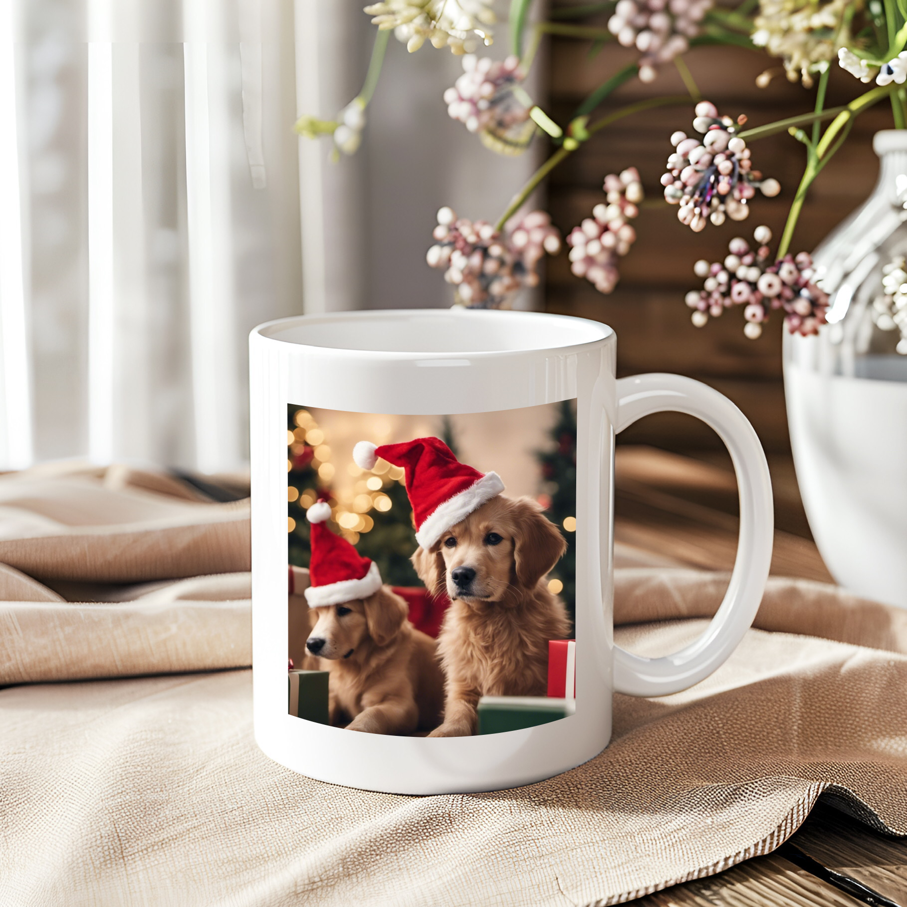 Personalized Christmas Mug, Custom Christmas Mug, Secret Santa Gift, Christmas Coffee Cup, Custom Name Mug, Merry Christmas Mug, Xmas Mug