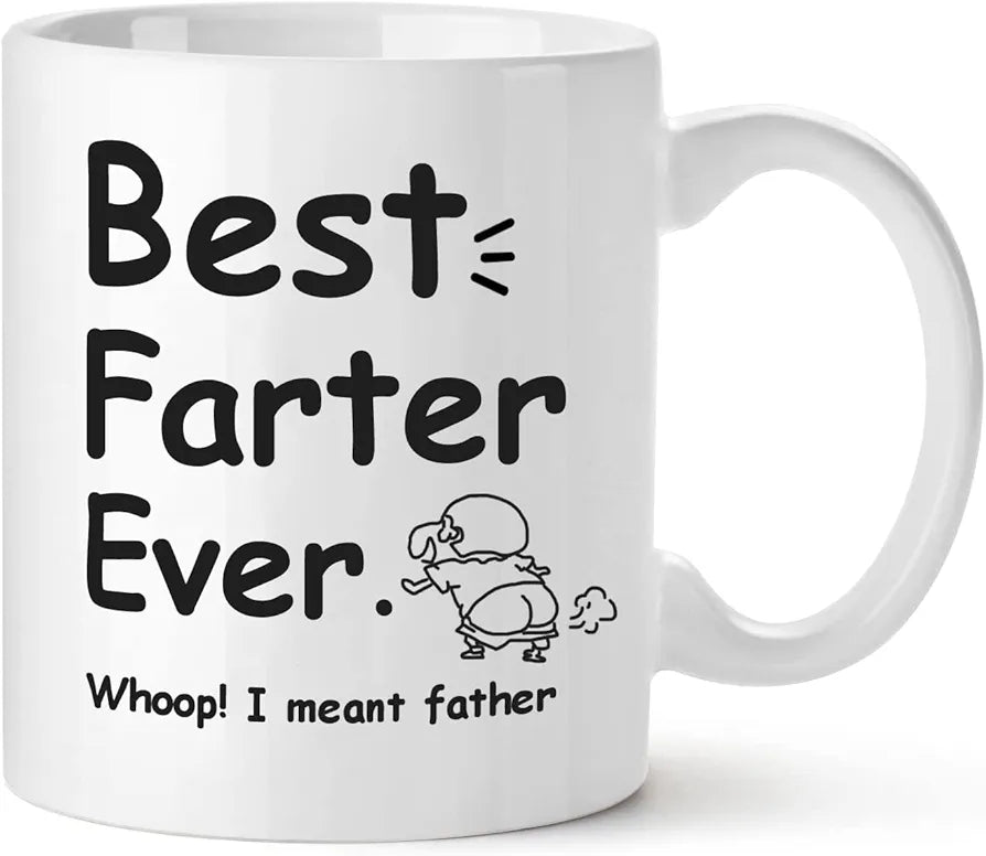 Gifts for Dad, Funny Fathers Day Gift Coffee Mugs for Dad, Awesome Dad Gifts, 12oz Novel Coffee Tea Mugs with Hilarious Pattern for Dad for Birthday Father's Day