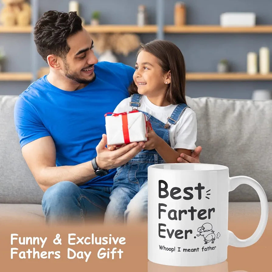 Gifts for Dad, Funny Fathers Day Gift Coffee Mugs for Dad, Awesome Dad Gifts, 12oz Novel Coffee Tea Mugs with Hilarious Pattern for Dad for Birthday Father's Day