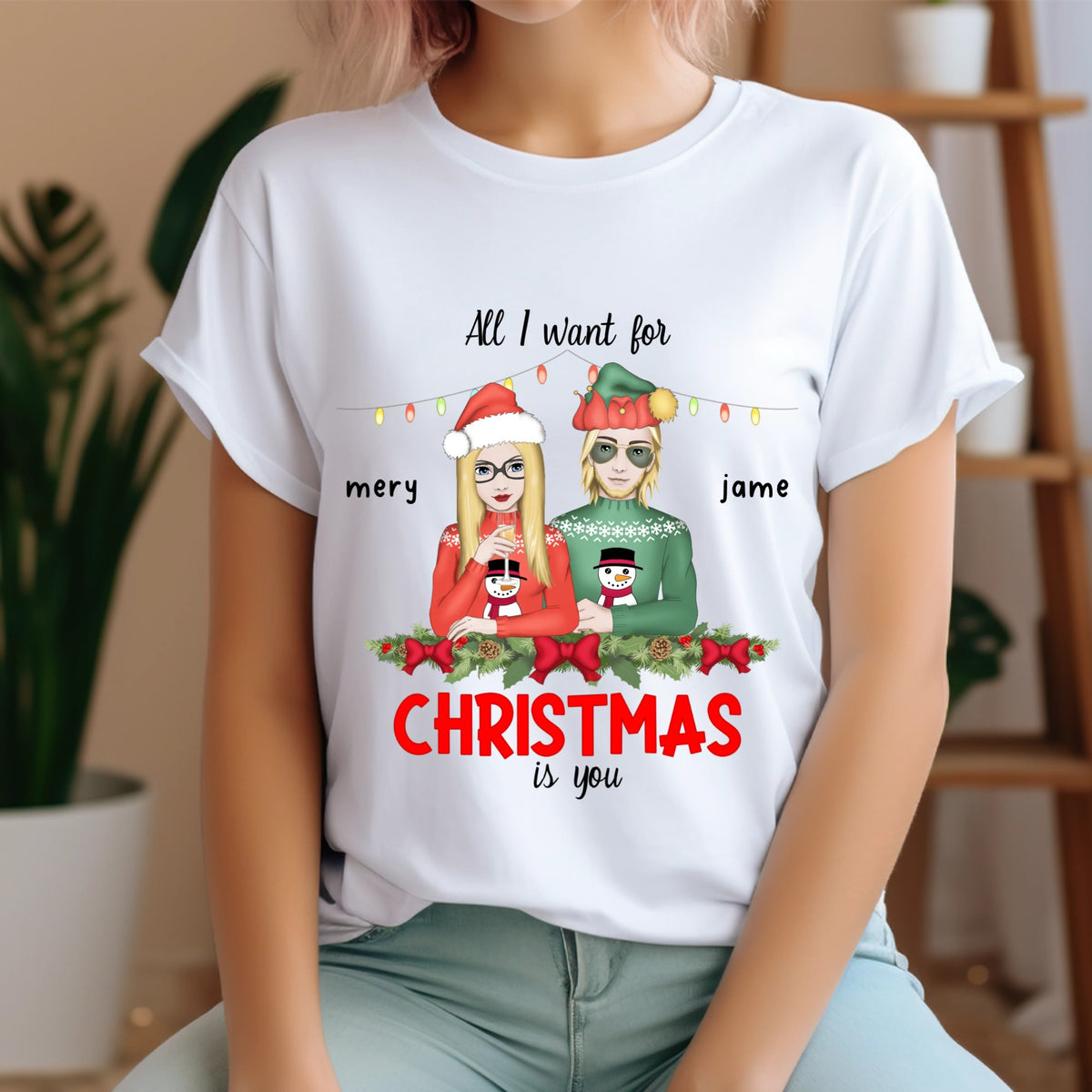 Custom Christmas T-Shirts, Matching Family Christmas T-Shirts, Cute Christmas T-Shirts for Men Women, Holiday T-Shirts, Christmas Gifts