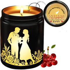 Custom Candles. ThoughtyGift Candles Personalized Valentine's Day. Valentine's Day Gifts. Smokeless Pure Wax Scented Candles 12 Oz Size - Burn Time Up To 40 Hours