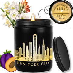 Custom Candles. ThoughtyGift Travel Candles. Premium Gifts. 10 oz Smokeless Soy Wax Candle - 35m2 Fragrance