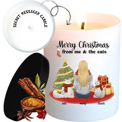 Custom scented candles, custom scented christmas candles, christmas gifts mother, size 12 Oz - burn time up to 40h