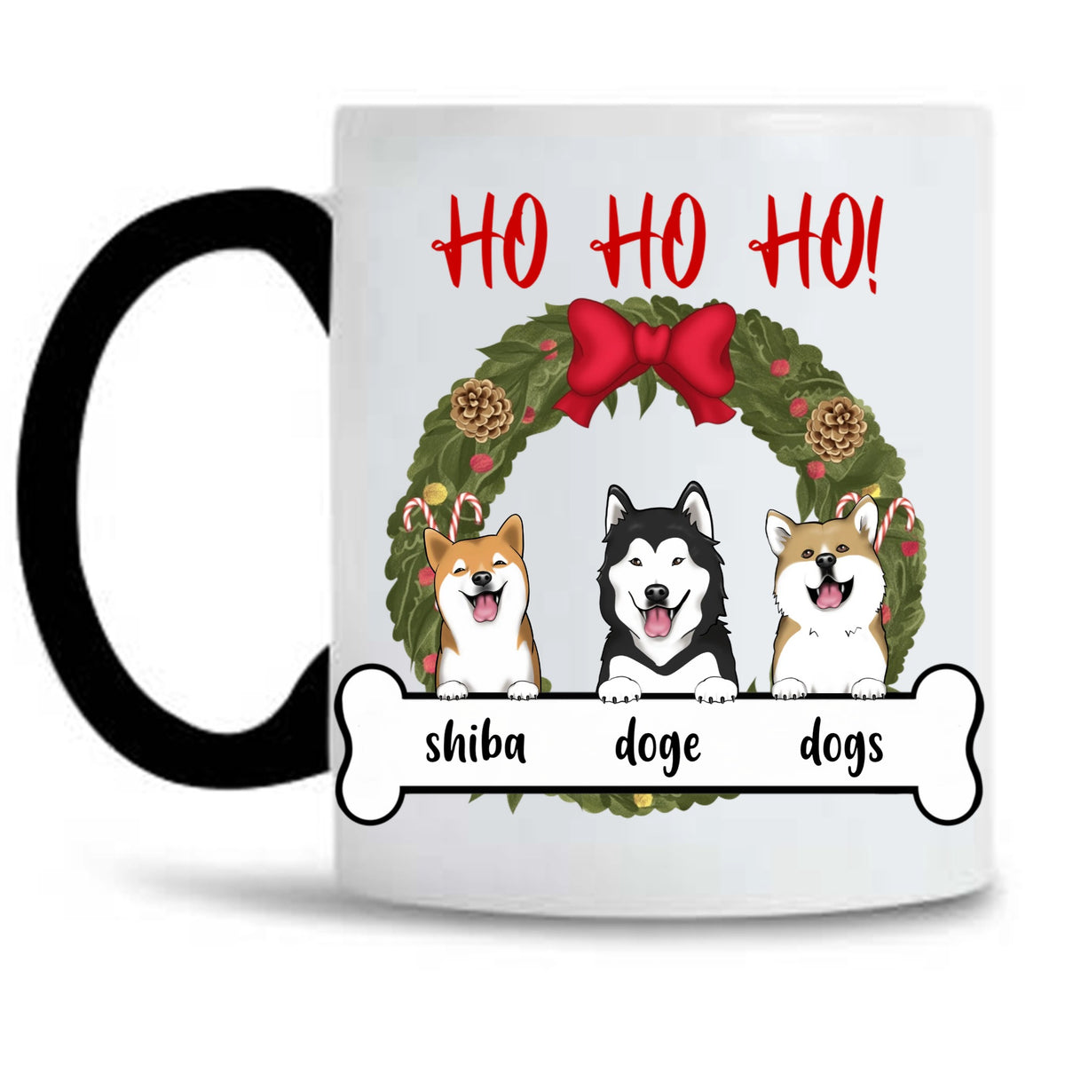 custom mugs. personalized christmas design mugs. christmas gifts.