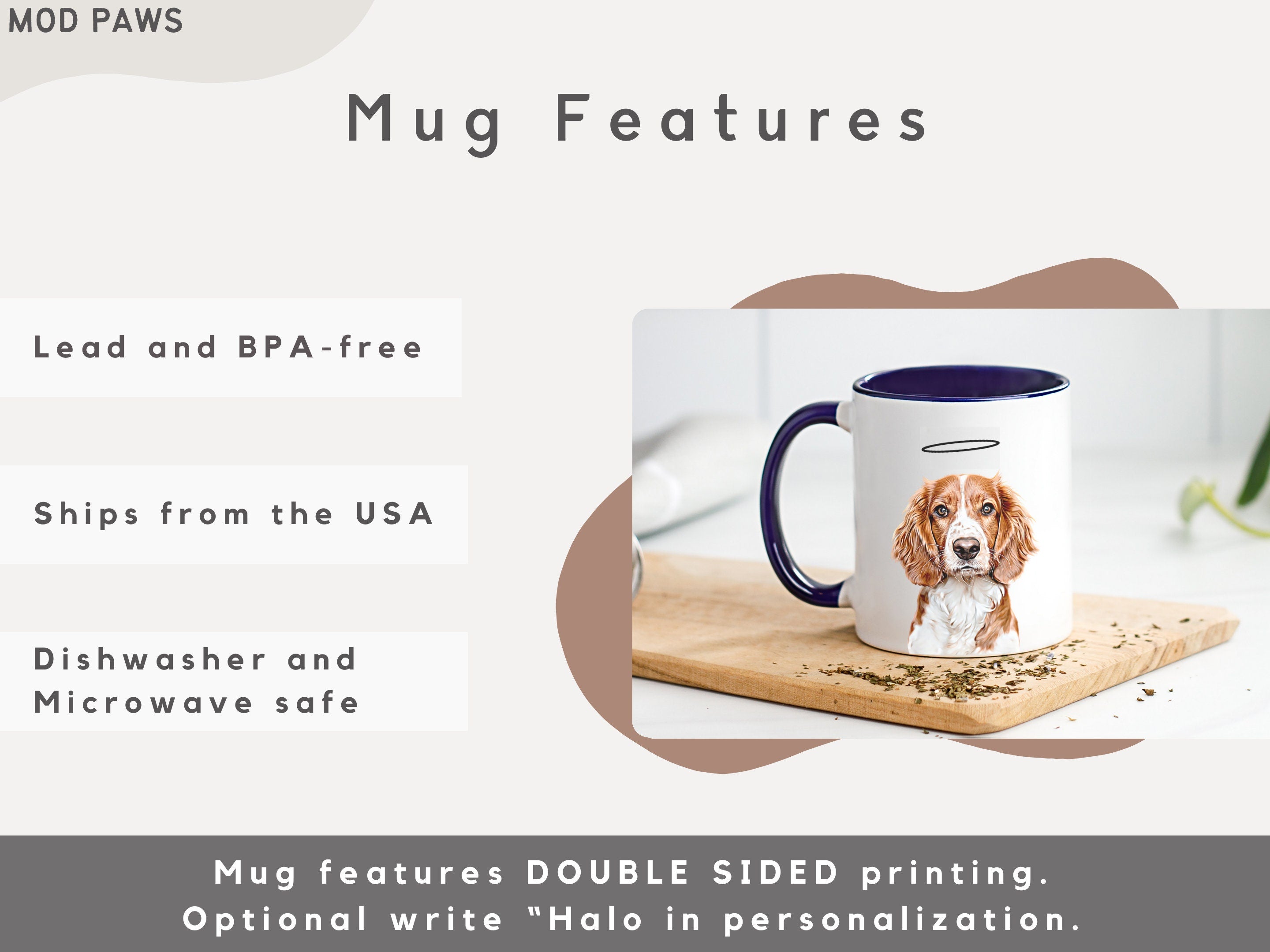 Custom Pet Mug Using Pet Photo + Name Custom Dog Mug Dog Coffee Cup Personalized Pet Mugs Dog Mom Mug Personalized Cat Dad Mug New Dog Mug